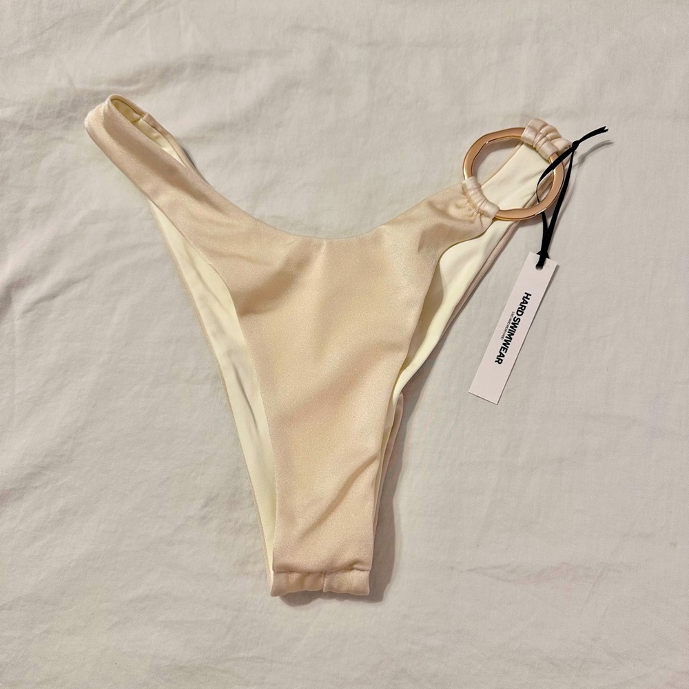 Cream Swimsuit Bikini Bottom